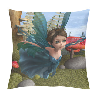 Personality  Flying Little Fairy Butterfly Pillow Covers
