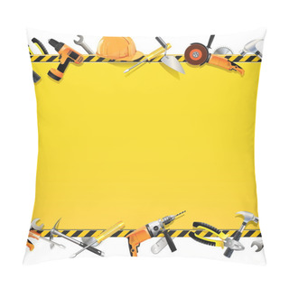 Personality  Vector Construction Background Pillow Covers