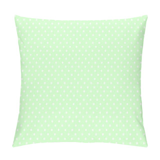 Personality  Green Background With White Dots Pillow Covers