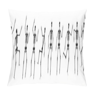 Personality  Happy Dancing Skeletons On Halloween Pillow Covers