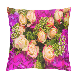 Personality  Abstract Background Of Flowers. Close-up. Pillow Covers