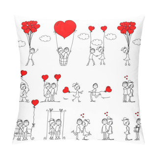 Personality  Boys And Girls In Love Pillow Covers