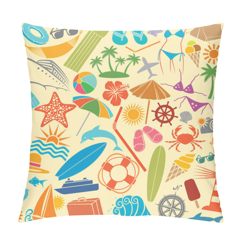 Personality  travel vacation and summer pattern pillow covers