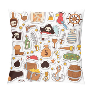 Personality  Pirate Isons Vector. Pillow Covers
