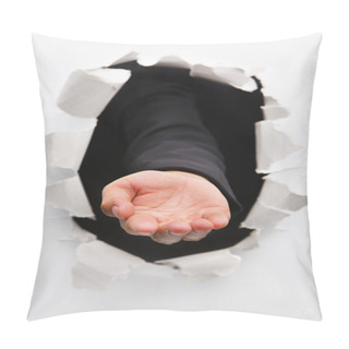 Personality  Hand Breakthrough Wall Holding Nothing Pillow Covers
