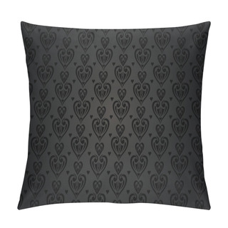 Personality  Black Heart Background Pillow Covers