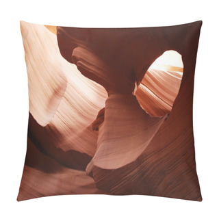 Personality  Natural Antelope Sandstone Canyon, Background, Page, Arizona, USA Pillow Covers