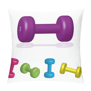 Personality  Dumbbell Icon Pillow Covers