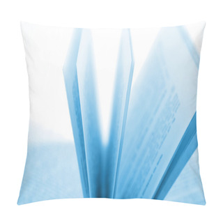 Personality  Closeup Of Open Book Pages Pillow Covers