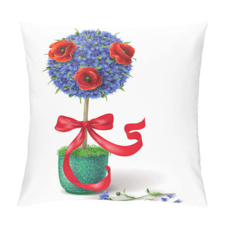 Personality  Summer Flower Topiary Pillow Covers