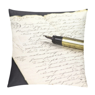 Personality  Old Hand Written Document Pillow Covers