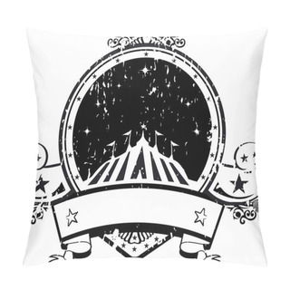 Personality  Black And White Stamp Circus. Pillow Covers