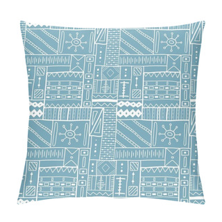 Personality  Africa Tribal Pattern - Artistic Fashion Texture. Seamless Background Vector. Pillow Covers
