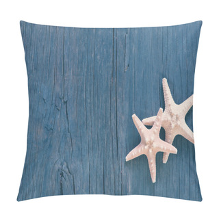 Personality  Starfishes On Wooden Background Pillow Covers