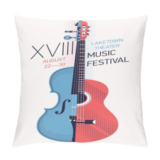 Personality  Music Festival Poster Pillow Covers