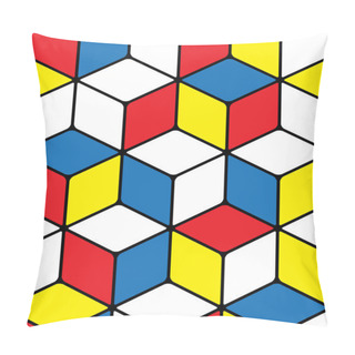 Personality  Seamless Pattern With Color Squares Pillow Covers