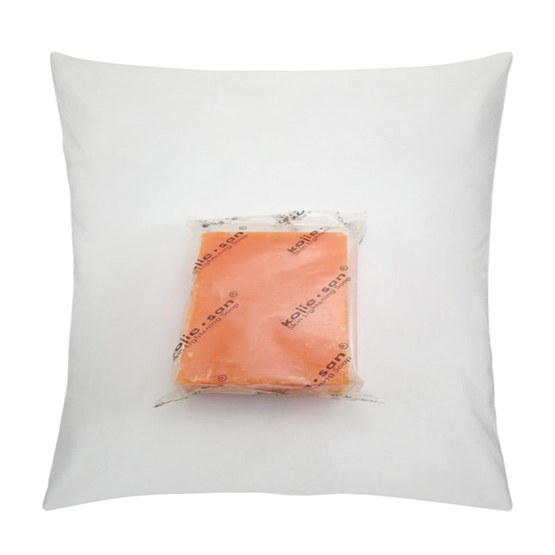 Personality  MANILA, PH - OCT 6 - Kojie San Kojic Acid Soap On October 6, 2020 In Manila, Philippines. Pillow Covers