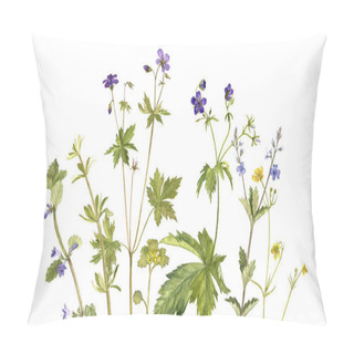 Personality  Watercolor Drawing Flowers And Plants Pillow Covers