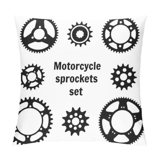 Personality  Gear Wheel Icons Set Pillow Covers