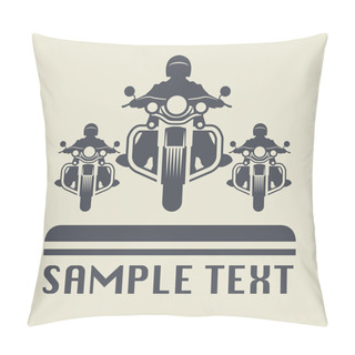 Personality  Motorcycle Icon Or Sign Pillow Covers