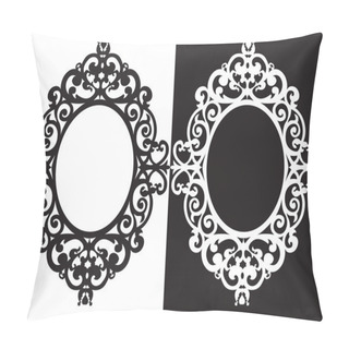 Personality  Oval Frame Ornament Pillow Covers