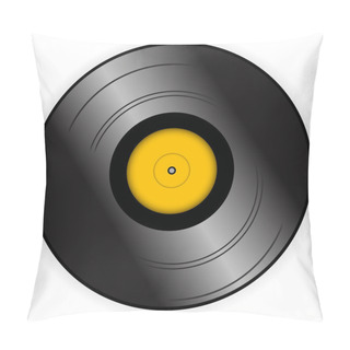 Personality  Vinyl Record - Vector Illustration Pillow Covers