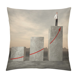 Personality  Businessman On The Top Pillow Covers
