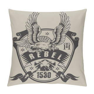 Personality  Rebel Eagle Illustration Design Pillow Covers