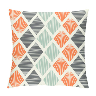 Personality  Seamless Geometric Pattern With Rhombus. Decorative Abstract Background Pillow Covers