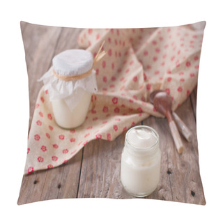 Personality  Yogurt In Glass Bowls Pillow Covers