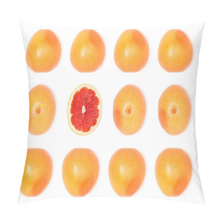 Personality  Composition Of Fresh Ripe Grapefruits Pillow Covers