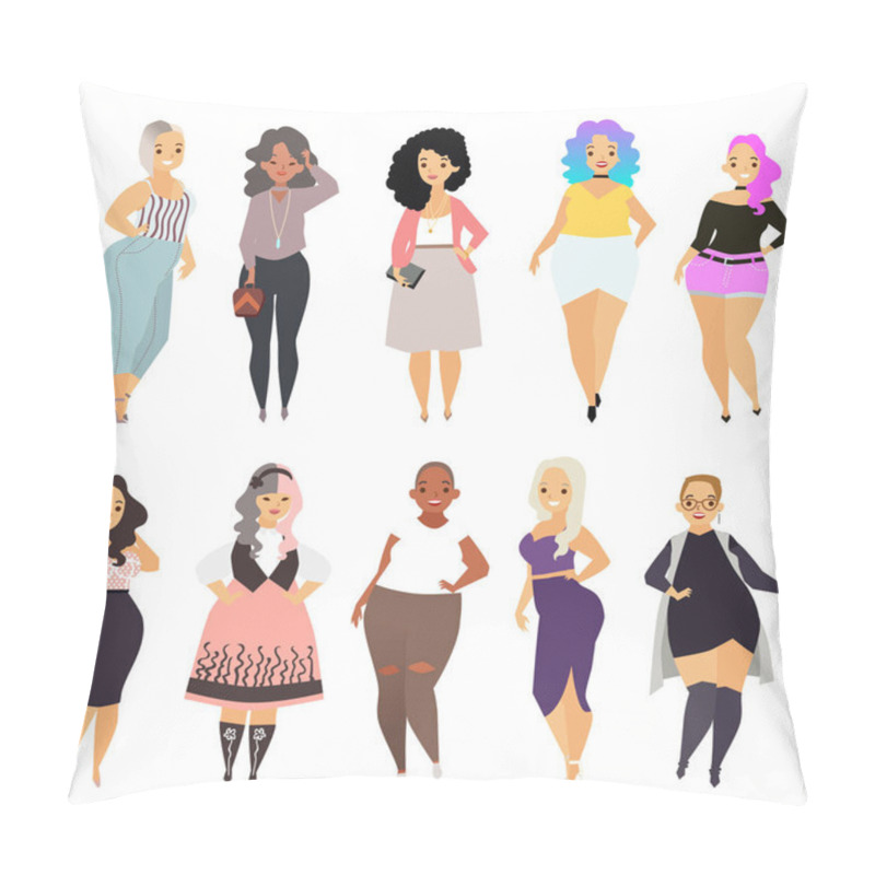 Personality  set of various curvy women pillow covers