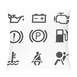 Personality  Car Interface Symbols Pillow Covers