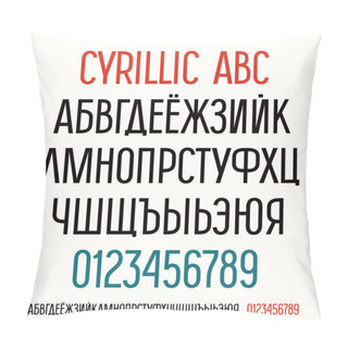 Personality  Sans Serif Font In Newspaper Style Pillow Covers