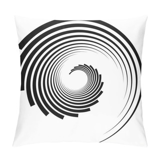 Personality  Abstract Geometric Spiral Element  Pillow Covers