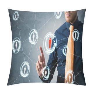 Personality  Social Network Concept Pillow Covers
