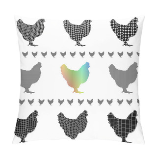 Personality  Chicken Silhouettes Pillow Covers