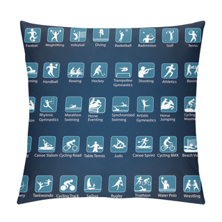 Personality  Olympic Sports Icons Pillow Covers