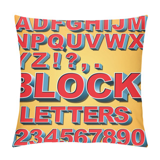 Personality  3D Block Letters Pillow Covers