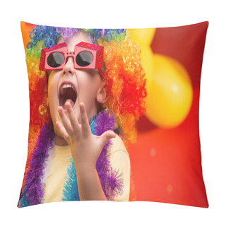 Personality  Child Having Fun At Carnival Pillow Covers