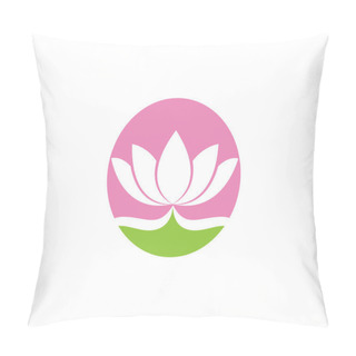 Personality  Lotus Flower Logo Yoga And Health Pillow Covers
