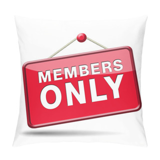 Personality  Members Only Sign Pillow Covers