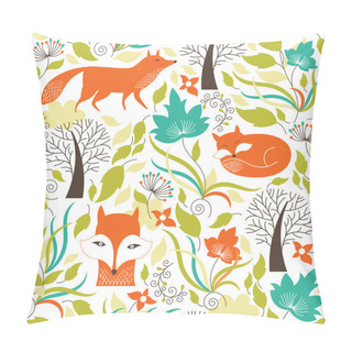 Personality Seamless Pattern With A Fox Pillow Covers