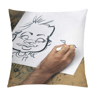 Personality  Caricature Drawing Pillow Covers