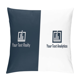 Personality  Realty And Analytics Symbol Pillow Covers