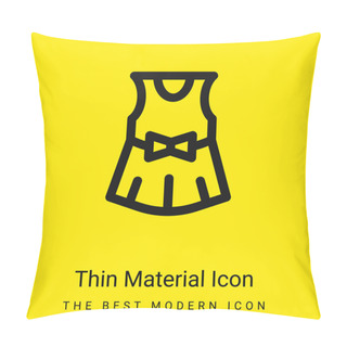 Personality  Baby Dress Minimal Bright Yellow Material Icon Pillow Covers