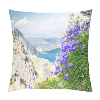 Personality Beautiful Violet Flowers In The Mountains Pillow Covers