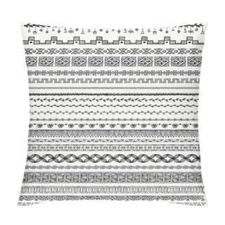 Personality  Big Set Of Hand Drawn Line Borders Pillow Covers