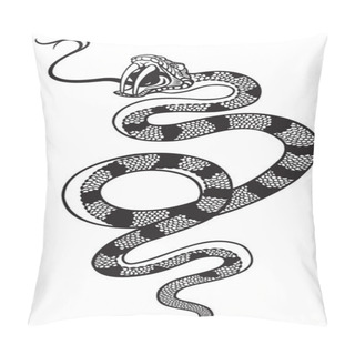 Personality  Snake Tattoo Pillow Covers
