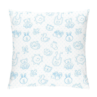 Personality  Baby Toys Cute Cartoon Set Seamless Pattern Pillow Covers